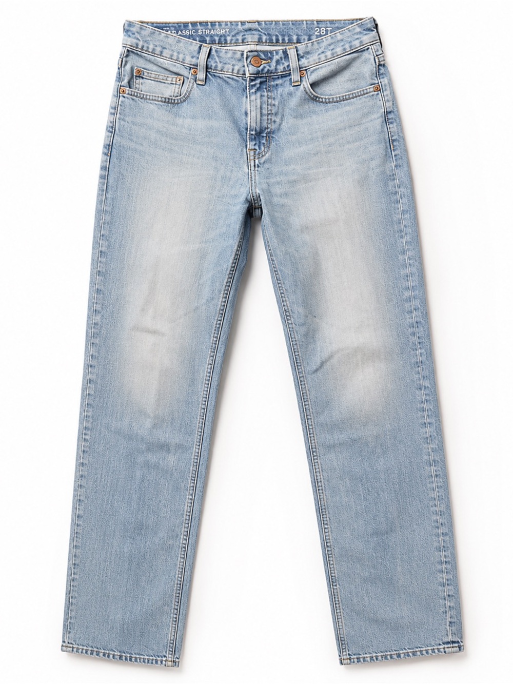 J.Crew Classic Straight Jeans 28T Tall Light Wash 98% Cotton
